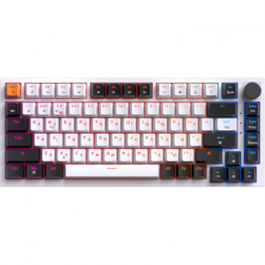 Клавиатура GamePro MK160W Hot-Swap Red Swich RGB USB UA White (MK160W)-12-изображение
