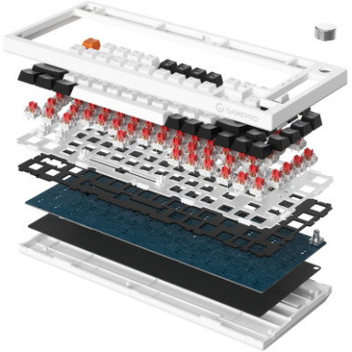 Клавиатура GamePro MK160W Hot-Swap Red Swich RGB USB UA White (MK160W)-16-изображение