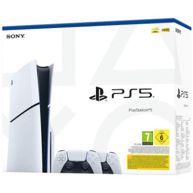 Ігрова консоль Sony Playstation 5 Slim (2 геймпада Dualsense) Blu-Ray (1000042045)-8-зображення
