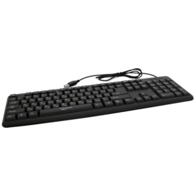 Клавіатура Gembird KB-U-103-UA, стандартна розкладка, USB, українська розкладка, чорний колір-7-зображення