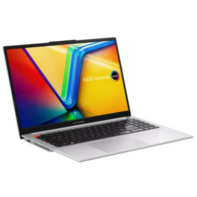 Ноутбук ASUS Vivobook S 15 K5504VA-MA383 15.6" 2.8K OLED, Intel i7-13700H, 16GB, F1TB, UMA, NoOS, Сріблястий-10-зображення