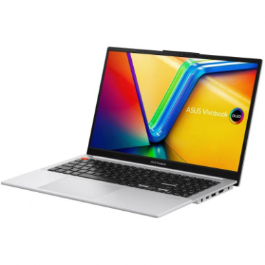 Ноутбук ASUS Vivobook S 15 K5504VA-MA383 15.6" 2.8K OLED, Intel i7-13700H, 16GB, F1TB, UMA, NoOS, Сріблястий-11-зображення