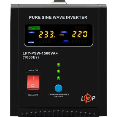 Пристрій безперебійного живлення LogicPower LPY- PSW-1500VA+ (1050W) (22872)-7-зображення