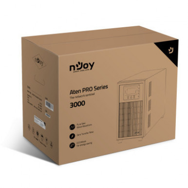 Источник бесперебойного питания nJoy Aten Pro 3000VA USB (PWUP-OL300AP-AZ01B)-13-изображение