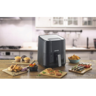 Мультипіч Gorenje 1350Вт, чаша-5.4л, сенсорне управл., 8 авто. програм, пластик+метал, чорний-20-зображення