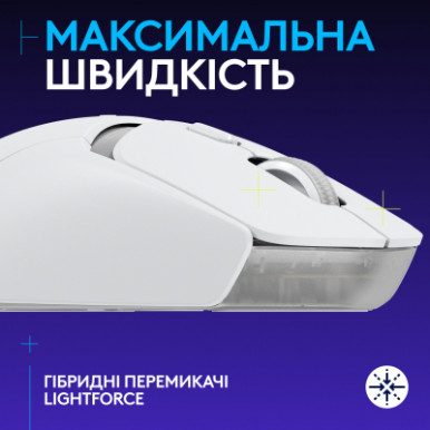 Мишка Logitech G309 Lightspeed Wireless/Bluetooth White (910-007207)-10-зображення