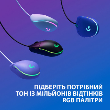 Мишка Logitech G102 Lightsync Lilac (910-005854)-17-зображення