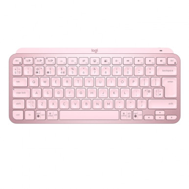 Клавіатура Logitech MX Keys Mini Wireless Illuminated UA Rose (920-010500)-10-зображення