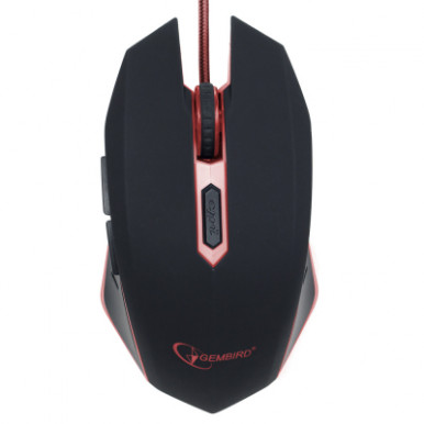Мишка Gembird MUSG-001-R, USB інтерфейс, червоний колір-6-изображение