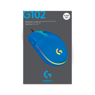 Мишка Logitech G102 Lightsync USB Blue (910-005801)-11-зображення
