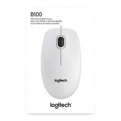 Мышка Logitech B100 White (910-003360)-7-изображение