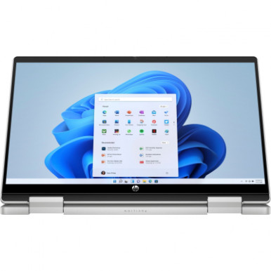 Ноутбук HP Pavilion x360 14-ek1003ua 14" FHD IPS Touch, Intel i3-1315U, 8GB, F256GB, UMA, DOS, сріблястий-14-зображення