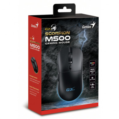 Мышка Genius Scorpion M500 USB Black (31040011400)-6-изображение