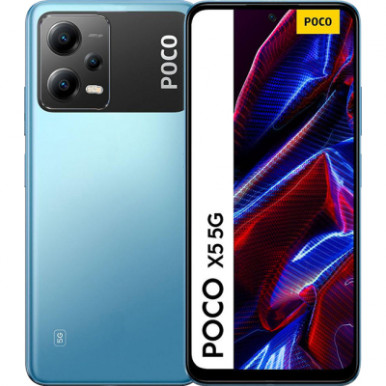 Смартфон  Xiaomi Poco X5 5G 6/128GB Blue (974730)-2-зображення