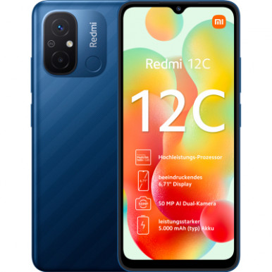Смартфон Xiaomi Redmi 12C 3/64GB Ocean Blue (977265)-9-зображення