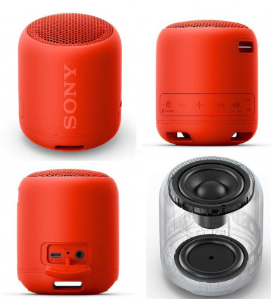 Акустична система Sony SRS-XB12R Червоний-8-зображення