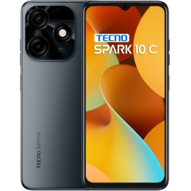 Смартфон Tecno KI5k (Spark 10C 4/128Gb) Meta Black (4895180798153)-9-изображение
