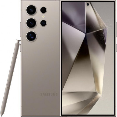 Смартфон Samsung Galaxy S24 Ultra 5G (S928) 6.8'' 12/512ГБ, 2SIM, 5000мА•ч, серый титановый-1-изображение