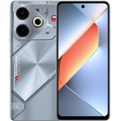 Смартфон TECNO POVA 6 NEO (LI6) 6.78" 8/128ГБ, 2SIM, 7000мА•год, Starry Silver-1-зображення