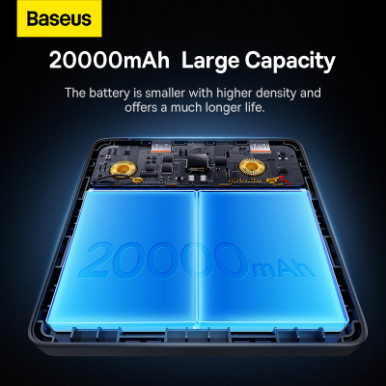 Батарея універсальна Baseus Blade HD 20000mAh PD/100W, Black (PPBL000101 / PPBLD100HD)-8-зображення