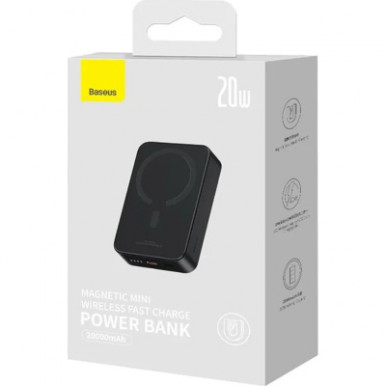 Батарея універсальна Baseus Magnetic Mini 20000mAh 20W, Black (P10022102112-01 / PPCXM20)-11-зображення