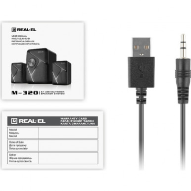 Акустична система REAL-EL M-320 Black (EL121300014)-19-зображення