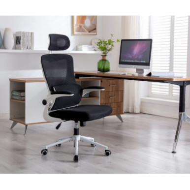 Офісне крісло GT Racer X-5728 White/Black-15-зображення