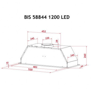 Вытяжка кухонная Perfelli BIS 58844 WH 1200 LED-13-изображение