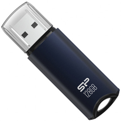 USB флеш накопитель Silicon Power 128GB SILICON POWER usb3.2 Marvel M02 Aluminum Blue (SP128GBUF3M02V1B)-2-изображение