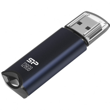 USB флеш накопитель Silicon Power 128GB SILICON POWER usb3.2 Marvel M02 Aluminum Blue (SP128GBUF3M02V1B)-3-изображение
