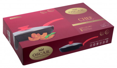 Сковорода OSCAR CHEF 28см з кришкою OSR-1101-28-l-15-изображение