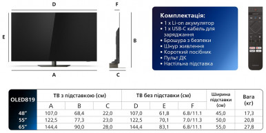 LED-телевизор Philips 48OLED819/12-19-изображение