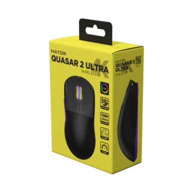 Мышка Hator Quasar 2 Ultra 4K Wireless/Bluetooth/USB Black/Lilac (HTM570BL)-9-изображение