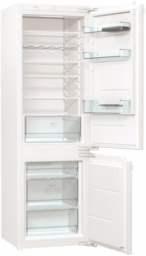 Вбуд. холодильник з мороз. камерою Gorenje RKI2181E1, 177х55х54см, 2 двері, 189( 71)л, А+, FrostLess , Зона св-ті, Білий-5-зображення