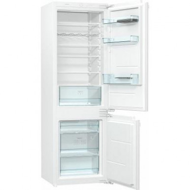 Вбуд. холодильник з мороз. камерою Gorenje RKI2181E1, 177х55х54см, 2 двері, 189( 71)л, А+, FrostLess , Зона св-ті, Білий-4-зображення