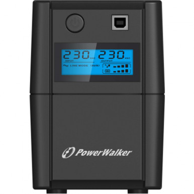 Источник бесперебойного питания PowerWalker Basic VI 850 SHL (10120096)-4-изображение