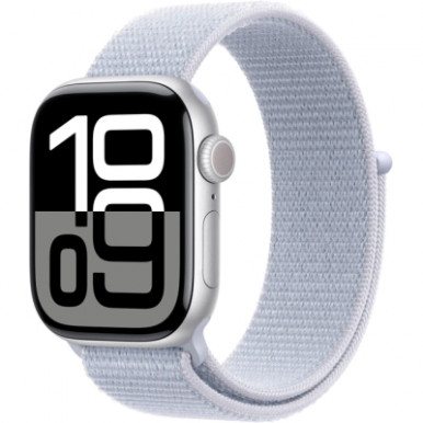 Смарт-годинник Apple Watch Series 10 GPS 42mm Silver Aluminium Case with Blue Cloud Sport Loop (MWWD3QH/A)-9-зображення