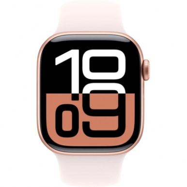 Смарт-часы Apple Watch Series 10 GPS 42mm Rose Gold Aluminium Case with Light Blush Sport Band - S/M (MWWH3QH/A)-10-изображение