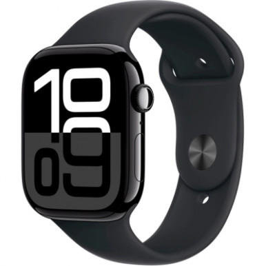 Смарт-часы Apple Watch Series 10 GPS 46mm Jet Black Aluminium Case with Black Sport Band - S/M (MWWP3QH/A)-9-изображение