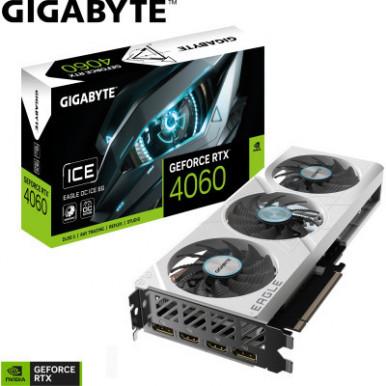 Відеокарта GIGABYTE GeForce RTX4060 8Gb EAGLE OC ICE (GV-N4060EAGLEOC ICE-8GD)-11-зображення