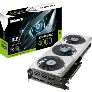 Відеокарта GIGABYTE GeForce RTX4060 8Gb EAGLE OC ICE (GV-N4060EAGLEOC ICE-8GD)-19-зображення