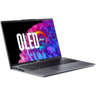 Ноутбук Acer Swift Go 14 SFG14-63 14" 2.8K OLED, AMD R5-8645HS, 16GB, F1TB, UMA, Lin, сірий-9-зображення
