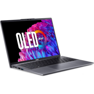Ноутбук Acer Swift Go 14 SFG14-63 14" 2.8K OLED, AMD R7-8845HS, 32GB, F1TB, UMA, Lin, сірий-9-зображення