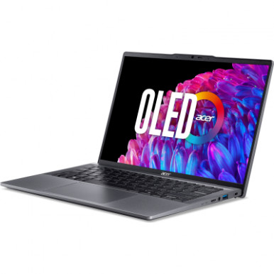 Ноутбук Acer Swift Go 14 SFG14-63 14" 2.8K OLED, AMD R7-8845HS, 32GB, F1TB, UMA, Lin, сірий-10-зображення