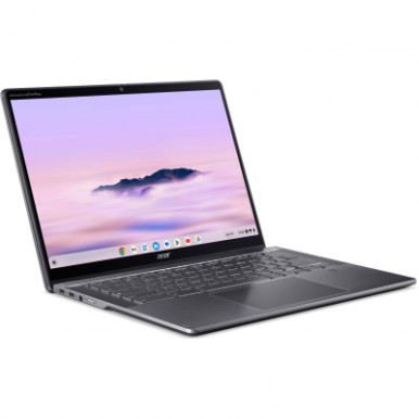 Ноутбук Acer Chromebook Plus Spin 514 CP514-4HN 14" WUXGA IPS Touch, Intel 3-100U, 8GB, F256GB, UMA, ChromeOS, сірий-14-зображення