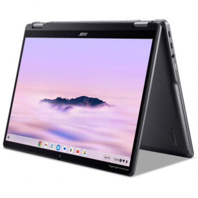 Ноутбук Acer Chromebook Plus Spin 514 CP514-4HN 14" WUXGA IPS Touch, Intel 3-100U, 8GB, F256GB, UMA, ChromeOS, сірий-20-зображення