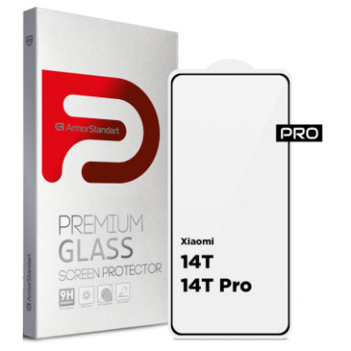 Скло захисне Armorstandart Pro Xiaomi 14T / 14T Pro Black (ARM79330)-6-зображення
