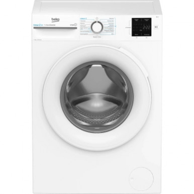 Стиральная машина Beko фронтальная, 7кг, 1200, A+++, 49см, дисплей, инвертор, ПАР, белый-9-изображение