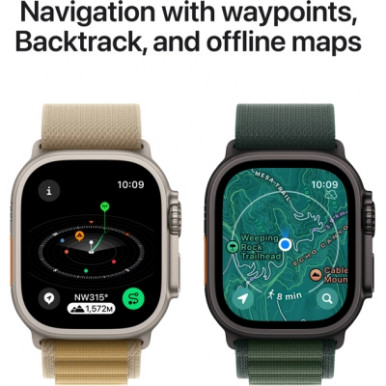 Смарт-годинник Apple Watch Ultra 2 2024 GPS + Cellular 49mm Natural Titanium Case with Navy Ocean Band (MX4D3UL/A)-14-зображення