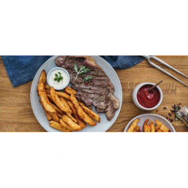 Мультипечь Tefal EasyFry&Grill XXL, 1830Вт, чаша-6.5л, сенсорное управл., 8 програм, пластик, серо-синий-14-изображение